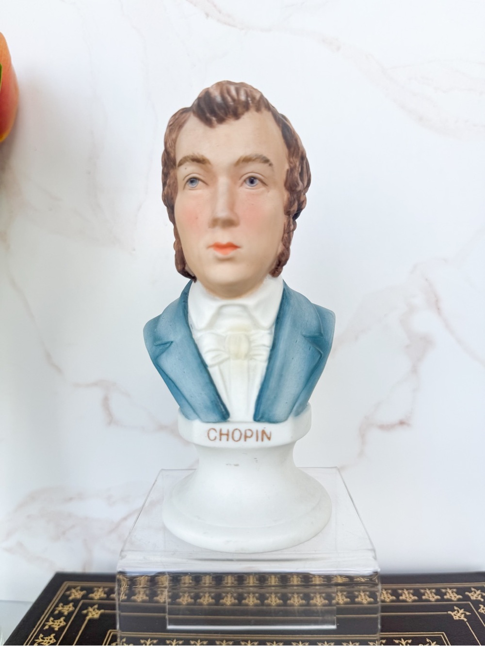 Vintage Lefton Hand Painted Frederic Chopin Porcelain Bust Figurine Classical